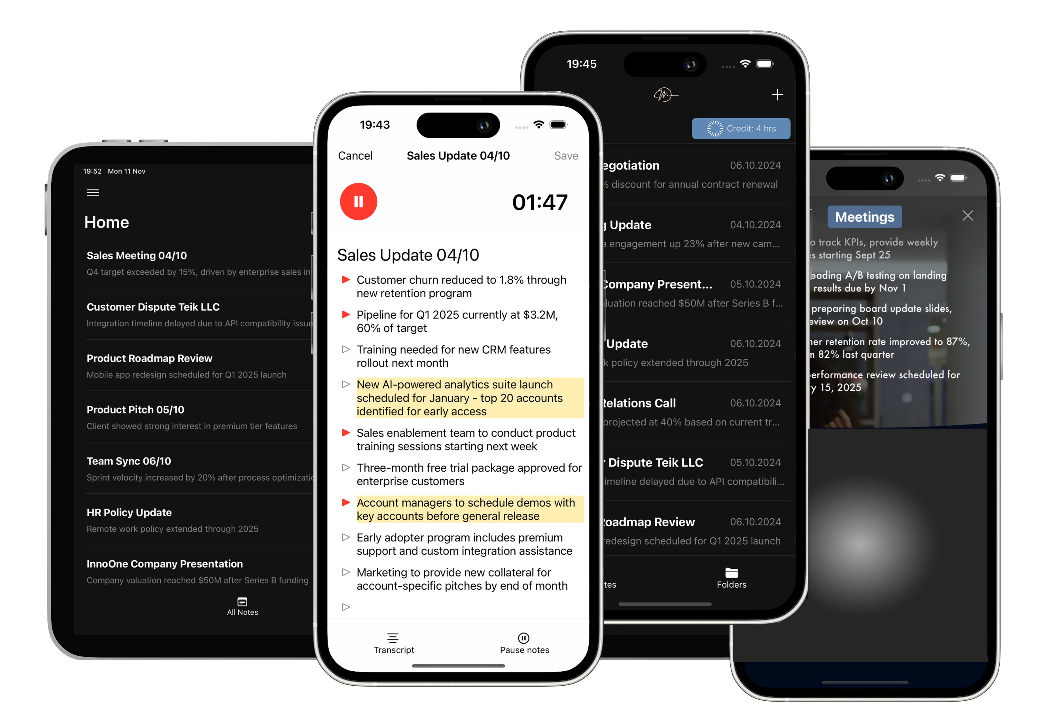 Proprietary AI Sales Agent & Meeting App